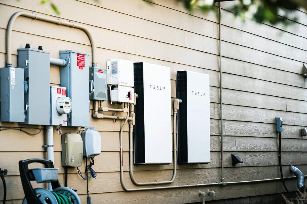 Tesla Powerwall Home battery storage connecting home energy storage with solar panels and powering the grid with a self sustaining future